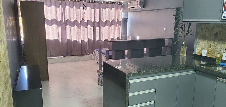1818 - Mirante Studios - Cozinha americana, muita tranquilid