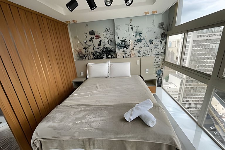 Aconchegante Studio no 26 andar