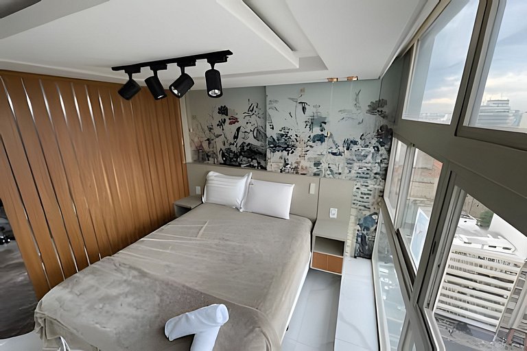 Aconchegante Studio no 26 andar